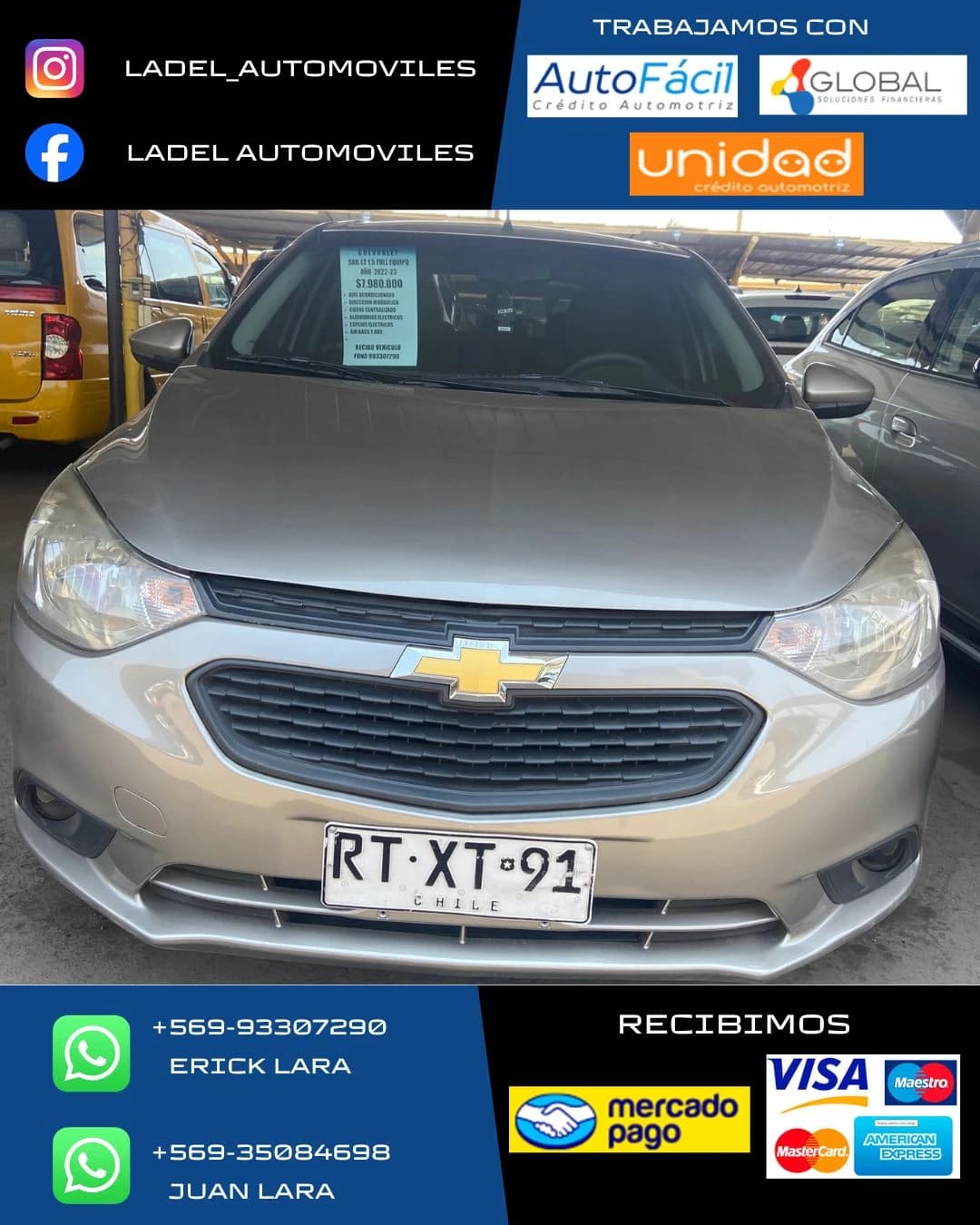 Chevrolet Sail plomo 