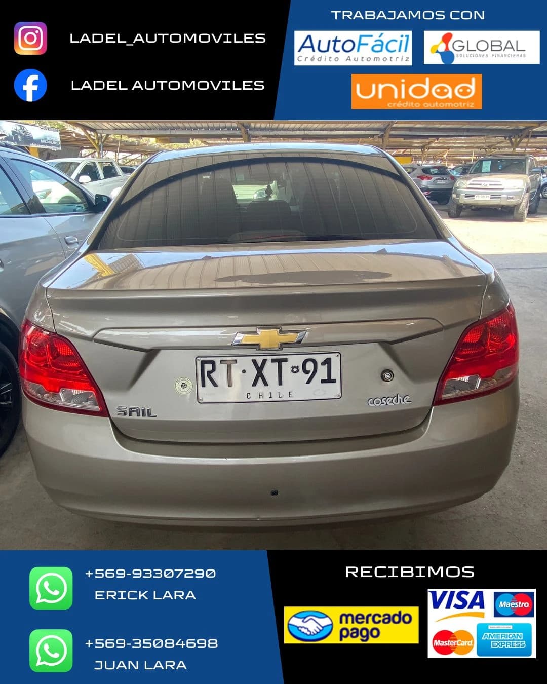 Chevrolet Sail plomo 