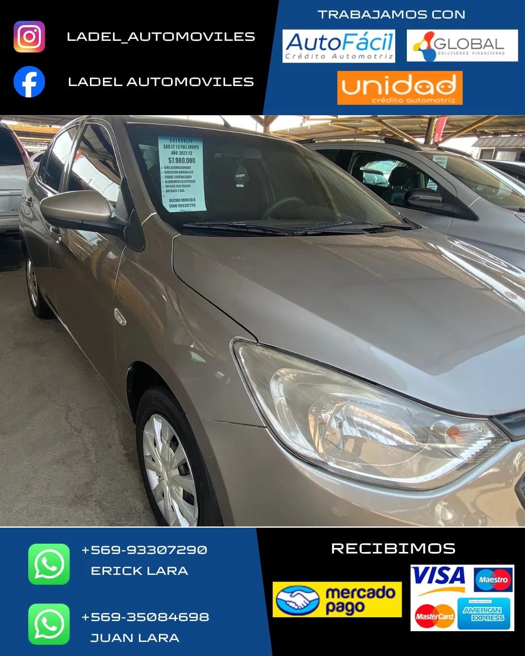 Chevrolet Sail plomo 
