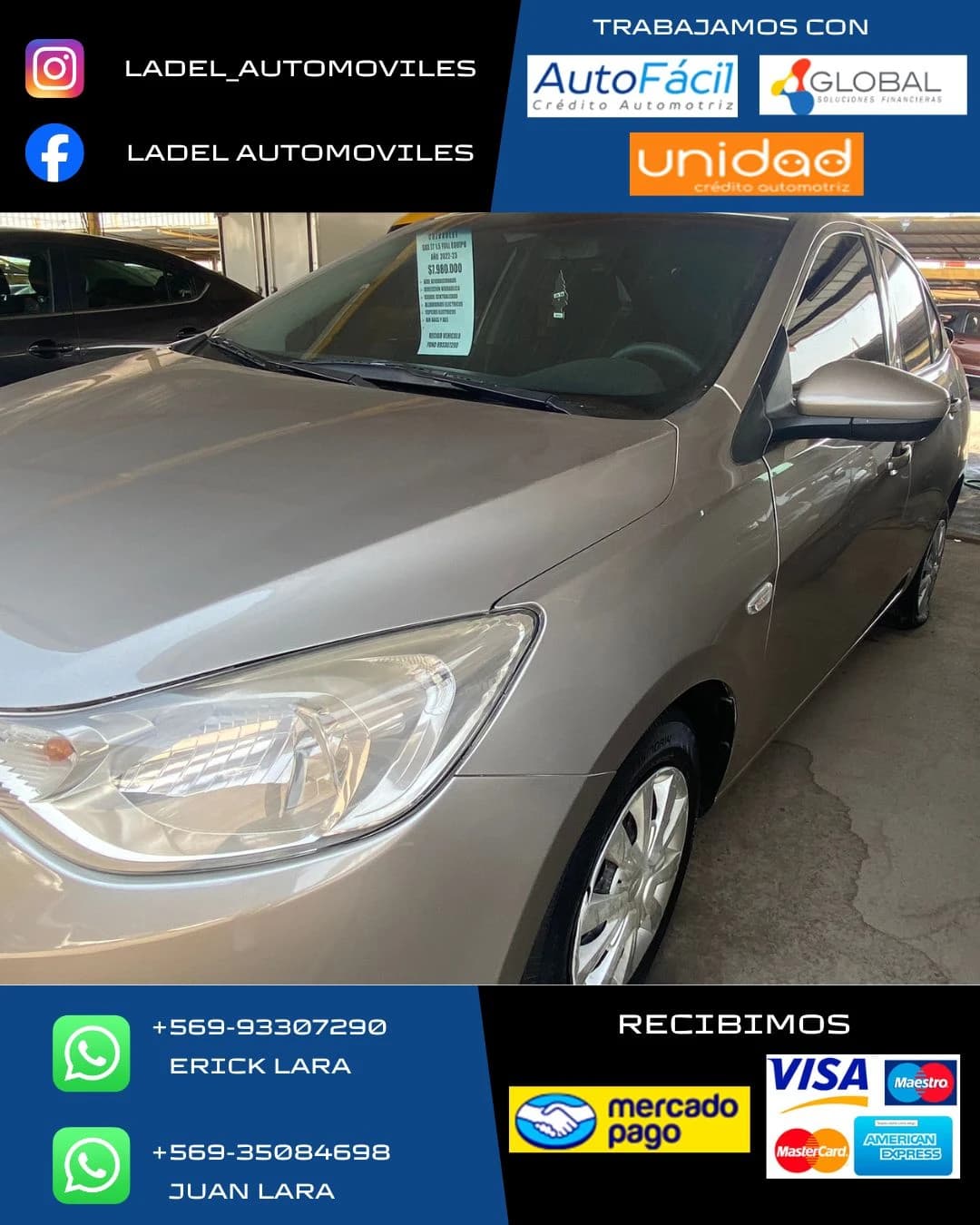 Chevrolet Sail plomo 