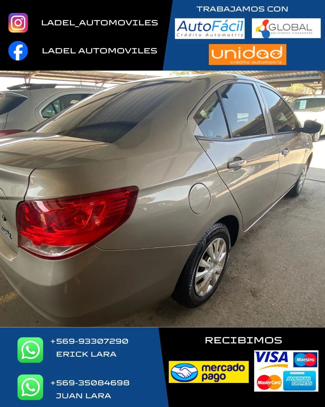 Chevrolet Sail plomo 